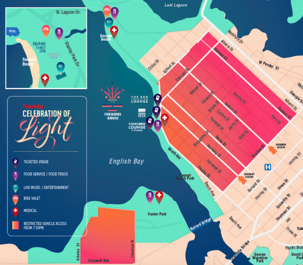 celebration of light map