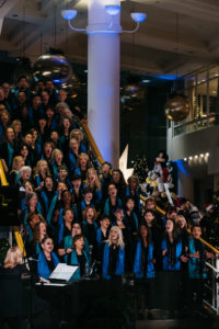 Choir singing at the 31st Annual Pan Pacific Christmas Wish Breakfast on December 13, 2018.