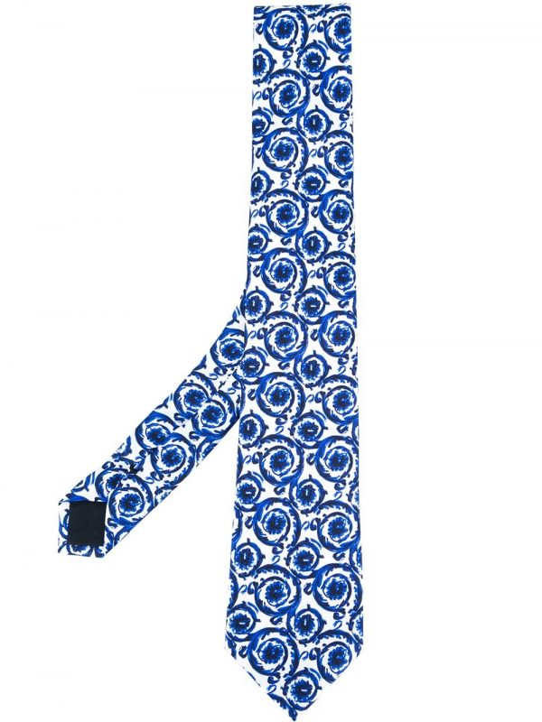 VERSACE painted Baroque tie