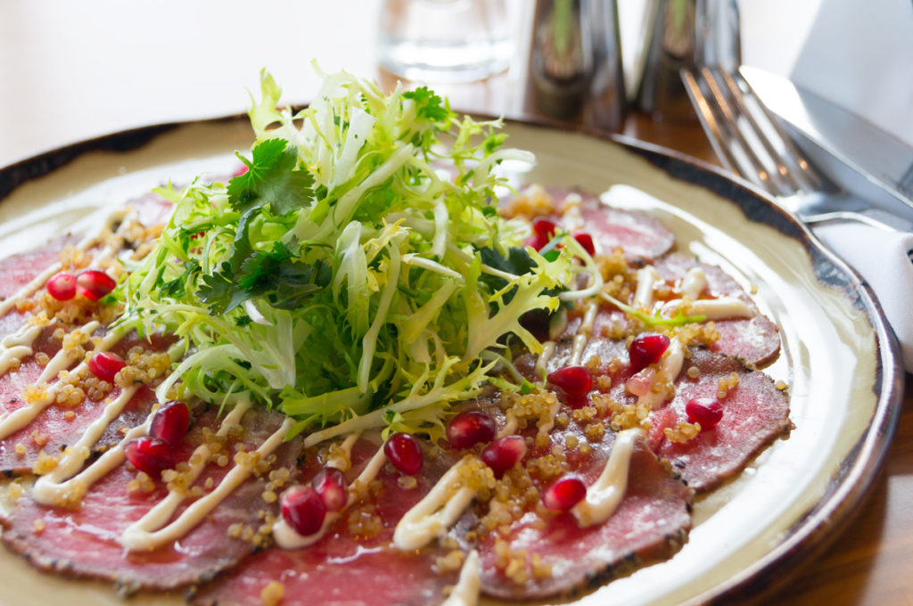 Alberta, Prime beef carpaccio, dine out vancouver