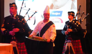 piping in of the haggis, haggis, robbie burns day, bagpipes